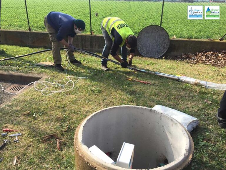 Collegamento idraulico ed elettrico della nuova pompa pozzo Gavassa