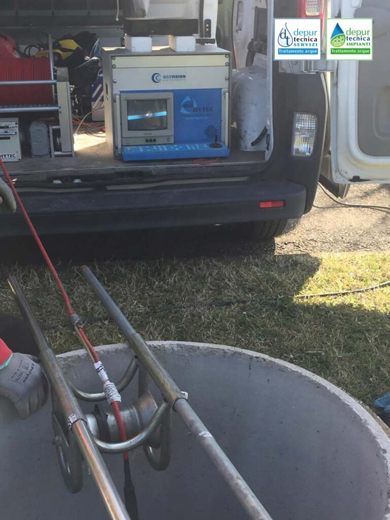 Individuazione anomalie nel pozzo tramite videoispezione e registrazione su DVD