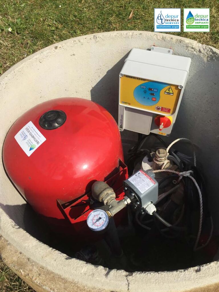 Installazione definitiva apparecchiature idrauliche, dell'autoclave e delle apparecchiature elettriche di funzionamento del pozzo.