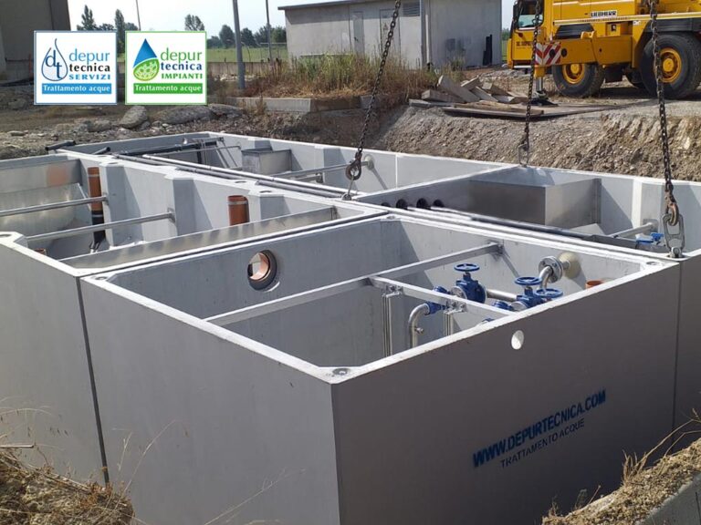 Impianto di Depurazione Acque a Fanghi Attivi in Cemento | DEPURTECNICA