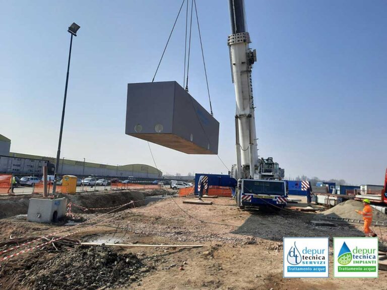 Installazione di una Vasca di Raccolta per l’Accumulo e il Riutilizzo di Acque Meteoriche a Settimo Torinese | DEPURTECNICA