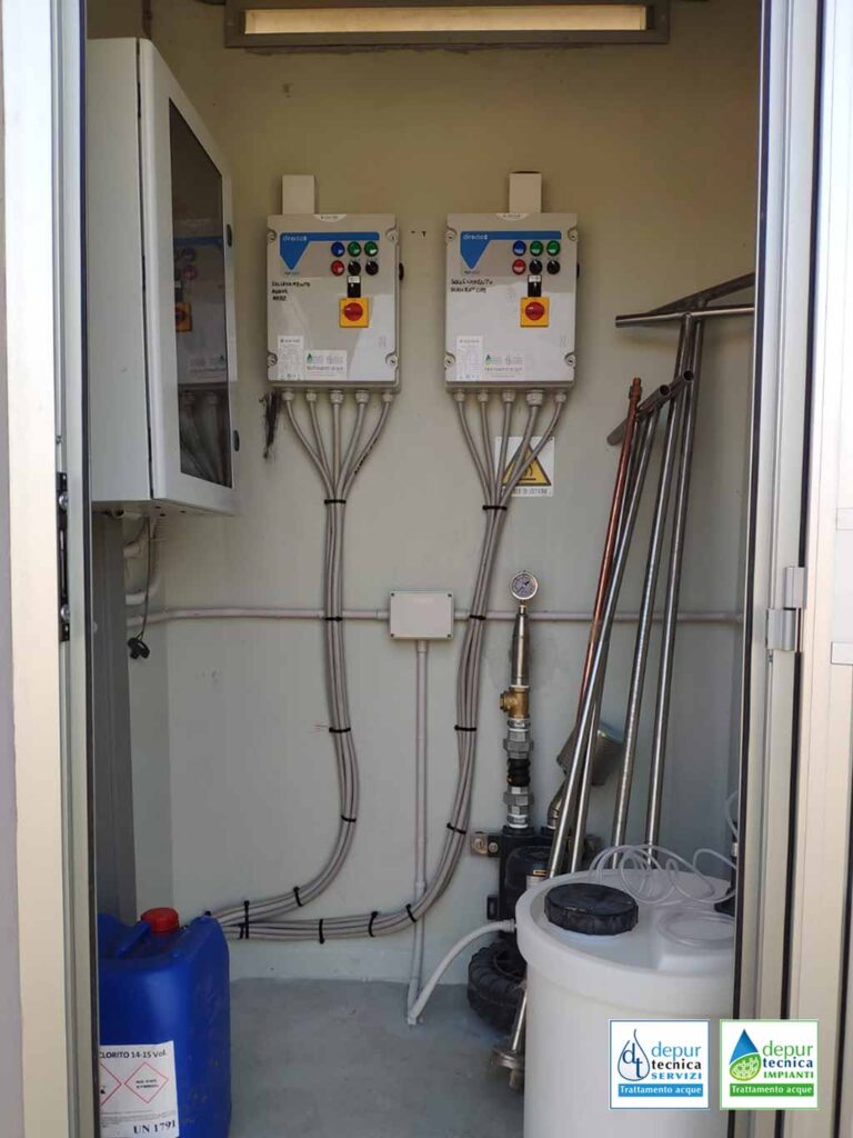 Installazione di Apparecchiature per Depurazione Acque Reflue all’interno di Vano Tecnico a Settimo Torinese | DEPURTECNICA