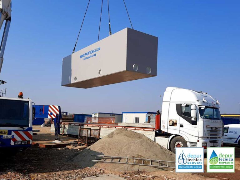 Vasca di Accumulo per Riserva Idrica di Acque Meteoriche a Settimo Torinese | DEPURTECNICA