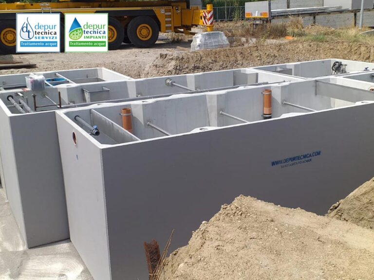 Vasche in Cemento Trattamento Acque con Fanghi Attivi | DEPURTECNICA