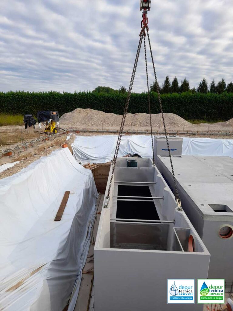 Particolare Disoleatore Pacchi Lamellare Installato a Gazzuolo (Mantova) | DEPURTECNICA