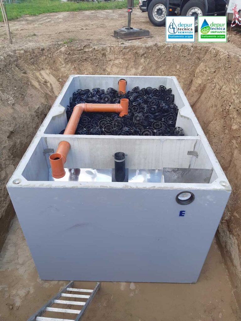 Comparto di Pretrattamento Acque di tipo Imhoff Trattamento Acque Reflue Domestiche Reggio Emilia | DEPURTECNICA