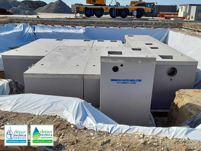 Impianto con Collegamento tra Vasche d’Accumulo a Gazzuolo (Mantova) | DEPURTECNICA