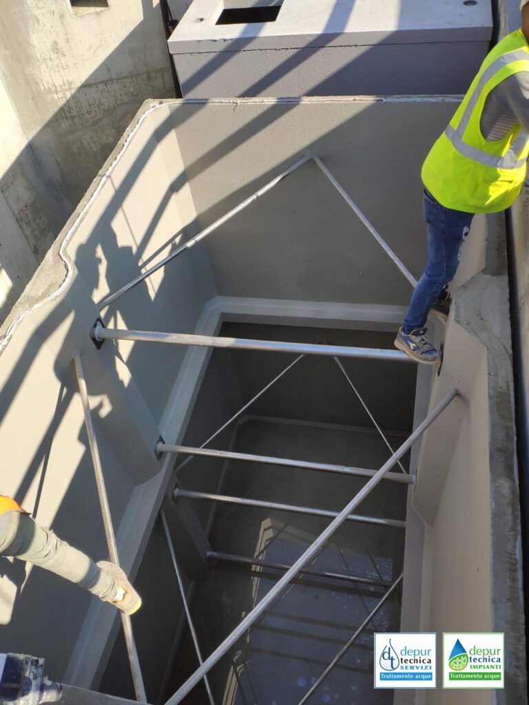 Vasca Trattamento Acque Reflue con Tiranti Interni per Rinforzarne la Tenuta | DEPURTECNICA