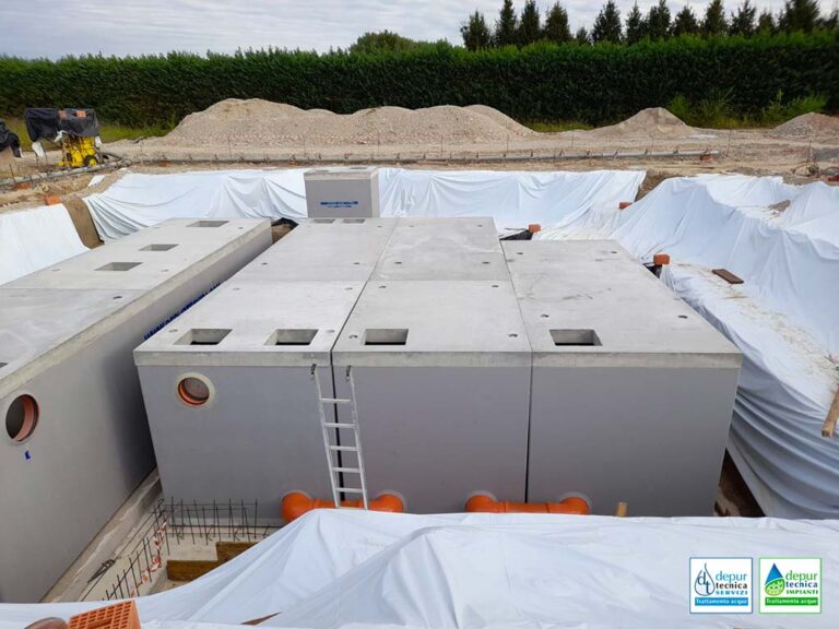 Vasche d’Accumulo per il Trattamento Acque. Installazione a Gazzuolo (Mantova) | DEPURTECNICA