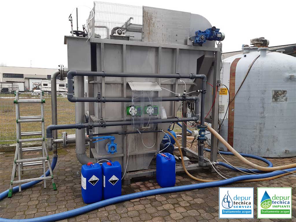 Impianto utilizzato per il trattamento di acque reflue a Parma | DEPURTECNICA