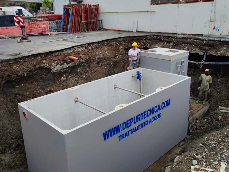 Impianto per il trattamento delle acque di prima pioggia a Fontanellato (Parma) | DEPURTECNICA