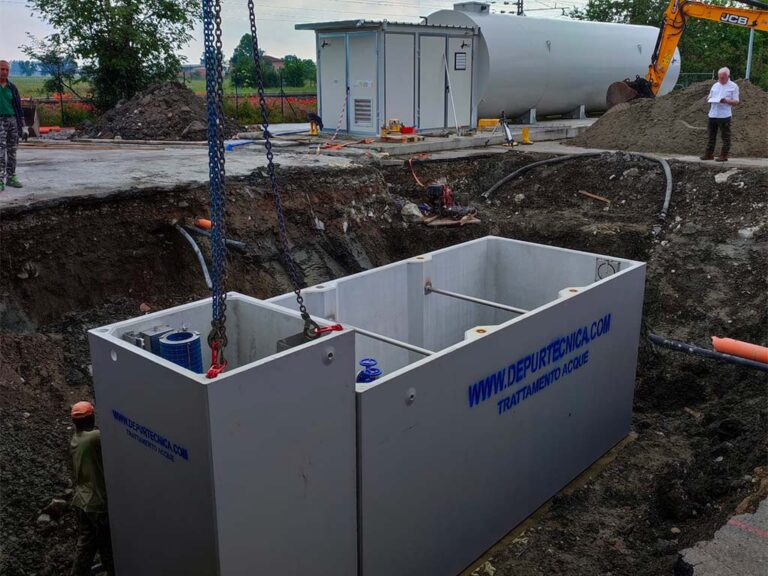 Impianto per il trattamento acque meteoriche a Fontanellato (Parma) | DEPURTECNICA