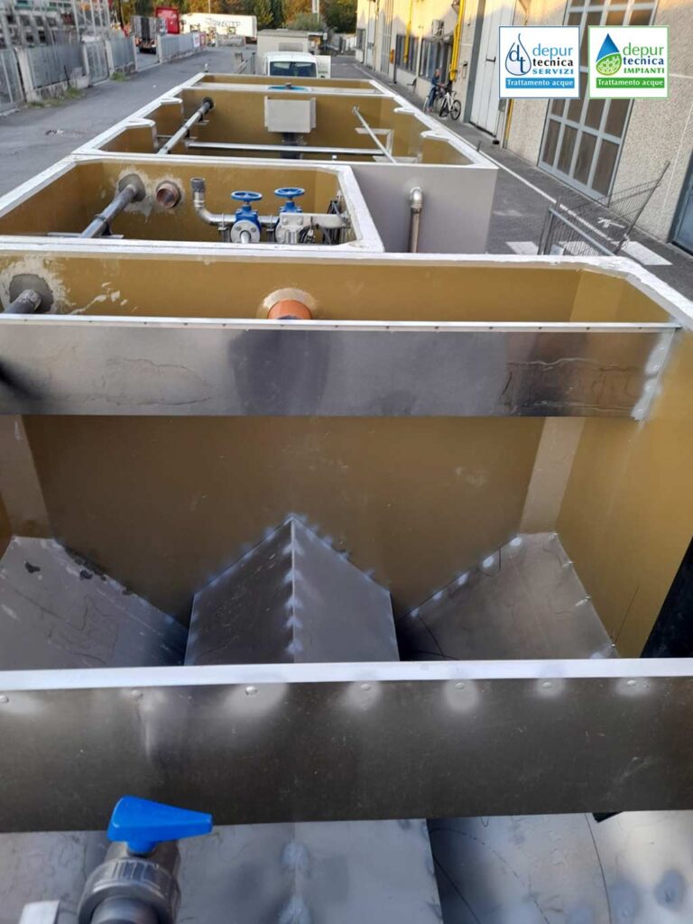 Dettaglio vasche impianto fanghi ativi a Reggio Emilia | DEPURTECNICA
