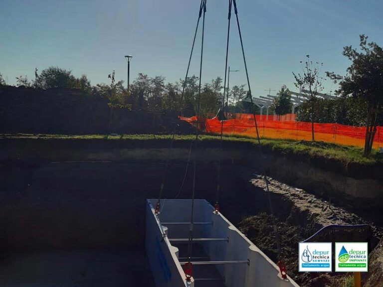 Posa della Vasca per l’Accumulo Acque | DEPURTECNICA