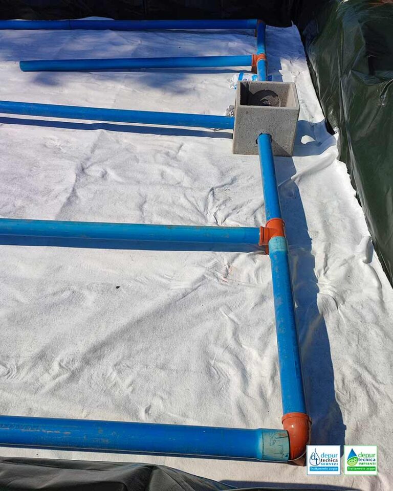 Tubazioni Drenanti dell’Impianto di Fitodepurazione | DEPURTECNICA