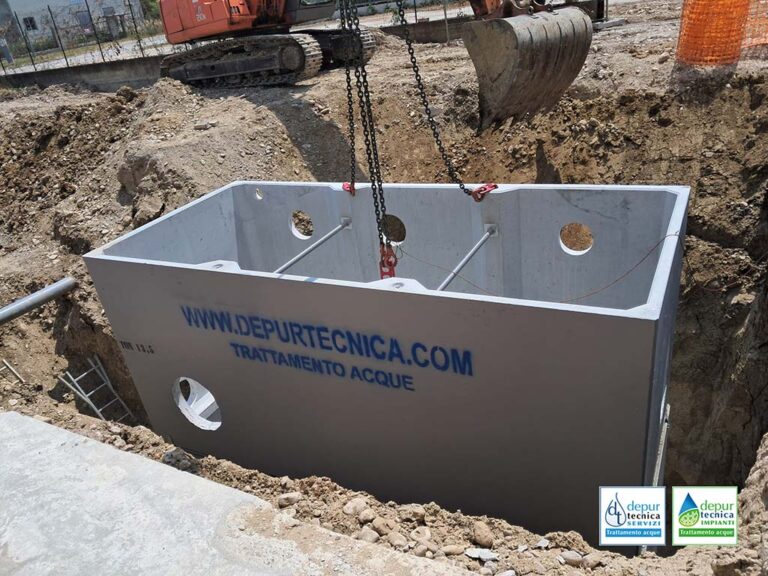 Installazione della vasca di sollevamento acque industriali a Chieti | DEPURTECNICA